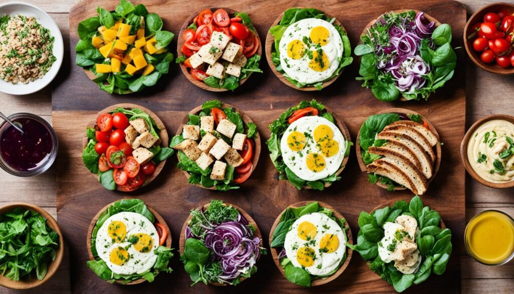 Salate und Sandwiches Salate und Sandwiches