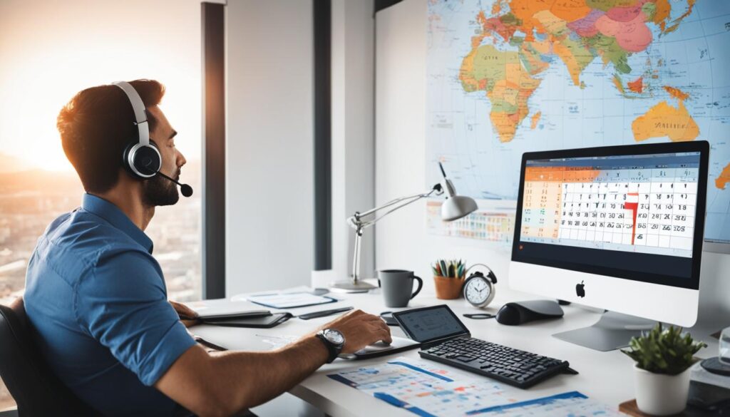 Arbeitszeiten im Homeoffice im Ausland