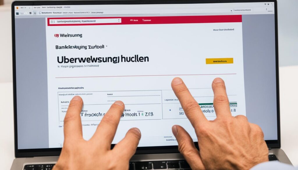Überweisung zurückholen